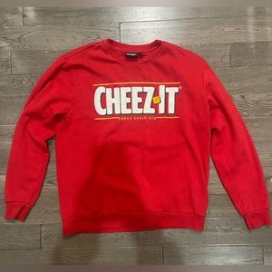 kelloggs red and white cheez-it hoodie